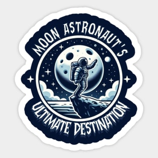 moon astronaut Sticker